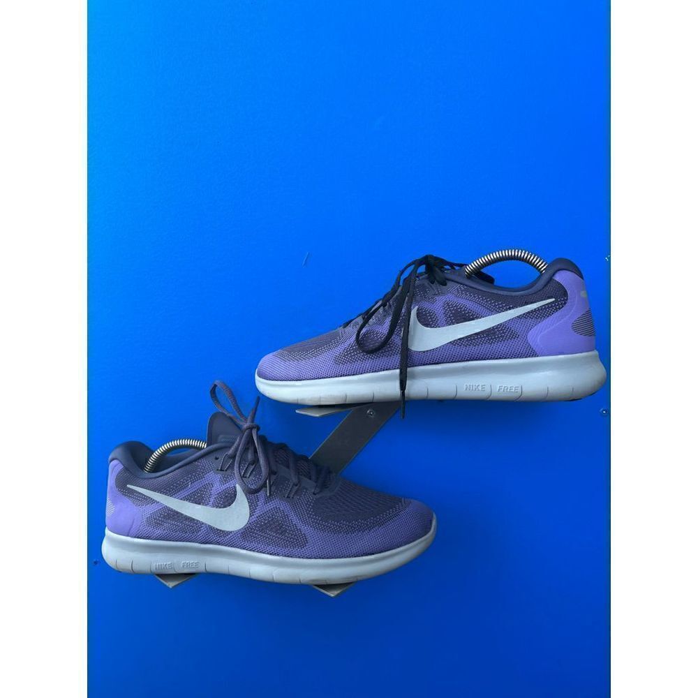 Nike Womens 9 Free RN 2017 Running Shoes Purple Lace Up Low Sneakers 880840-500